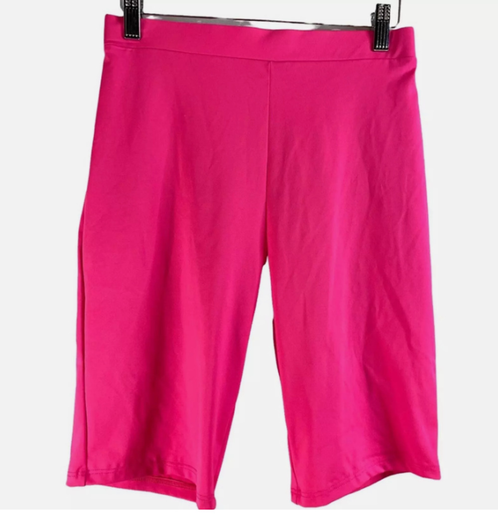 BP Nordstrom Biker Shorts SMALL Neon Pink NWT gym workout travel casual stretchy
